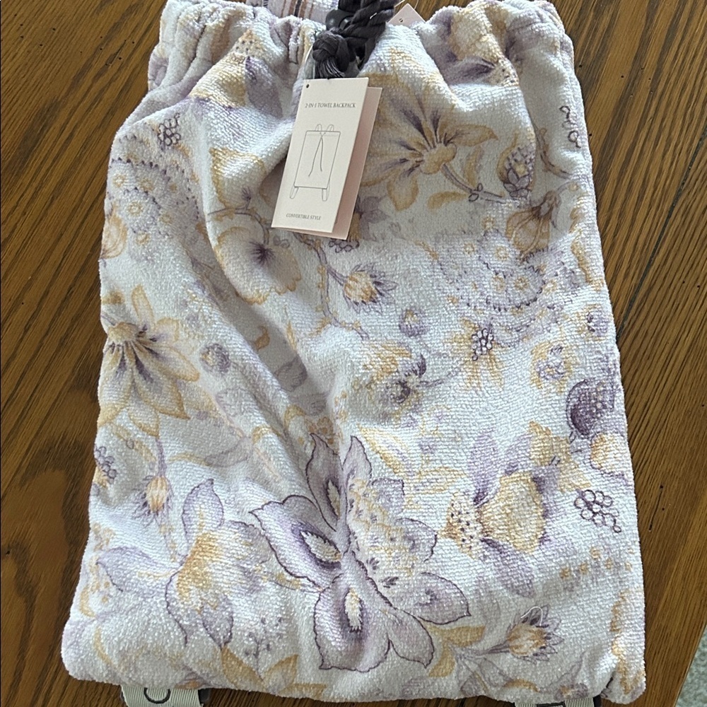 Floral Towel/ Drawstring Bag/9